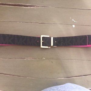 Michael Kors Hot Pink Reversible Belt